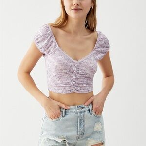 Pacsun floral crop top